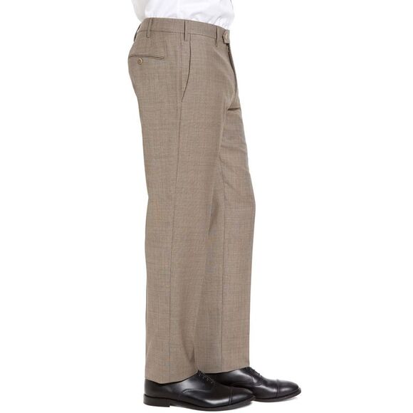 The Mens Store at Bloomingdale's Sharkskin Wool Pants 42 Beige Made In Italy - Picture 3 of 3